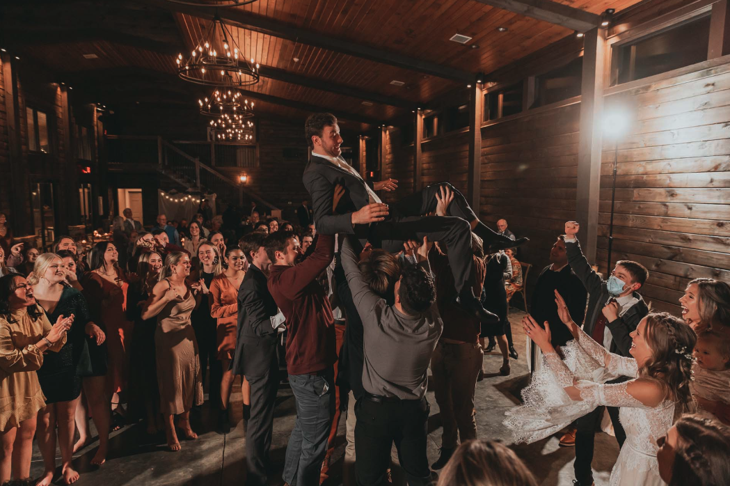 marriage groom barn