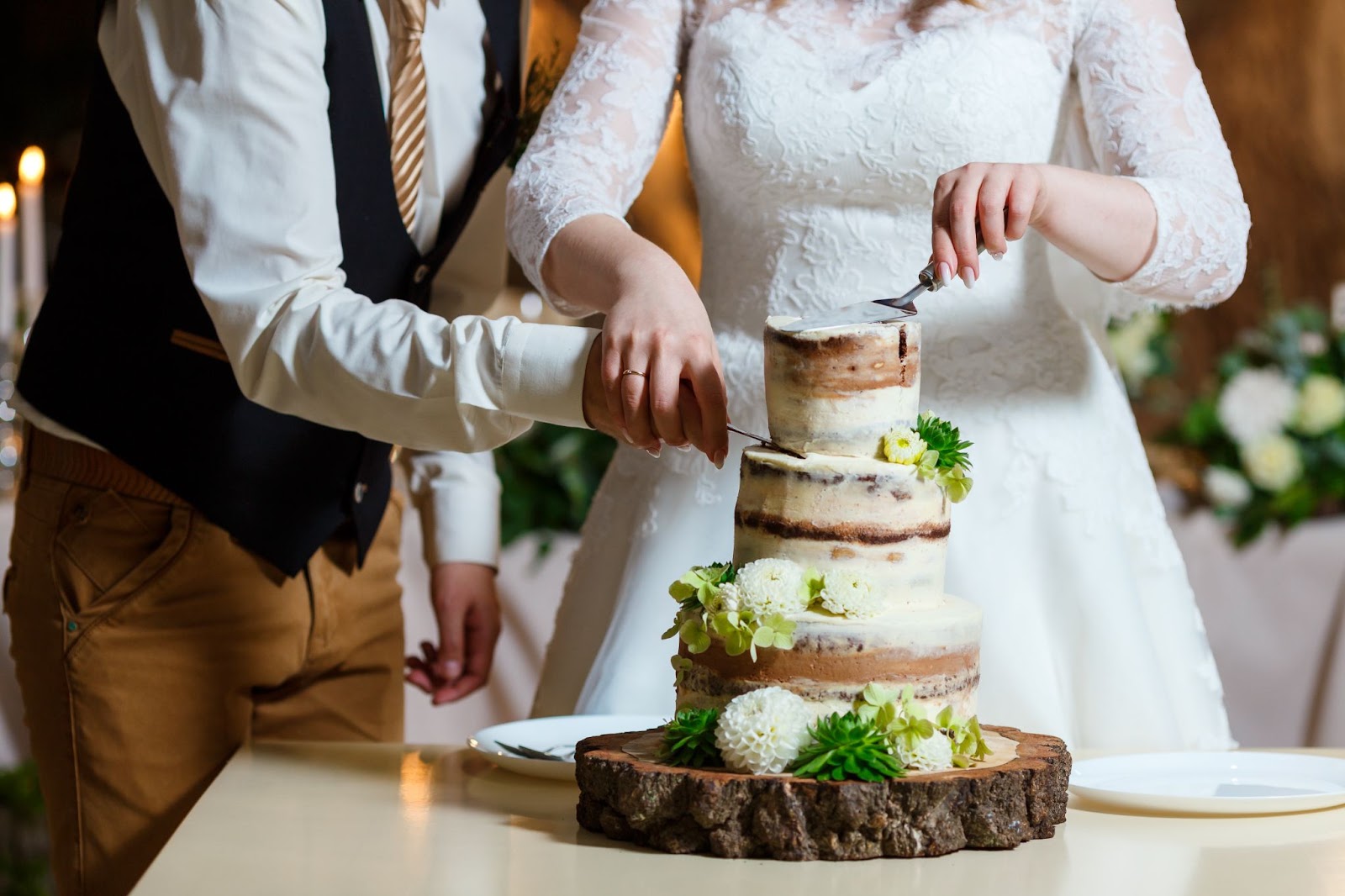 bride groom cake