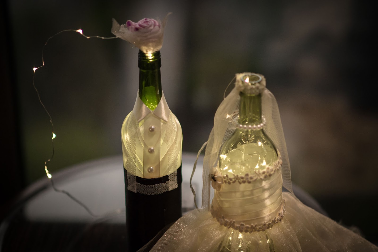 bride groom bottle