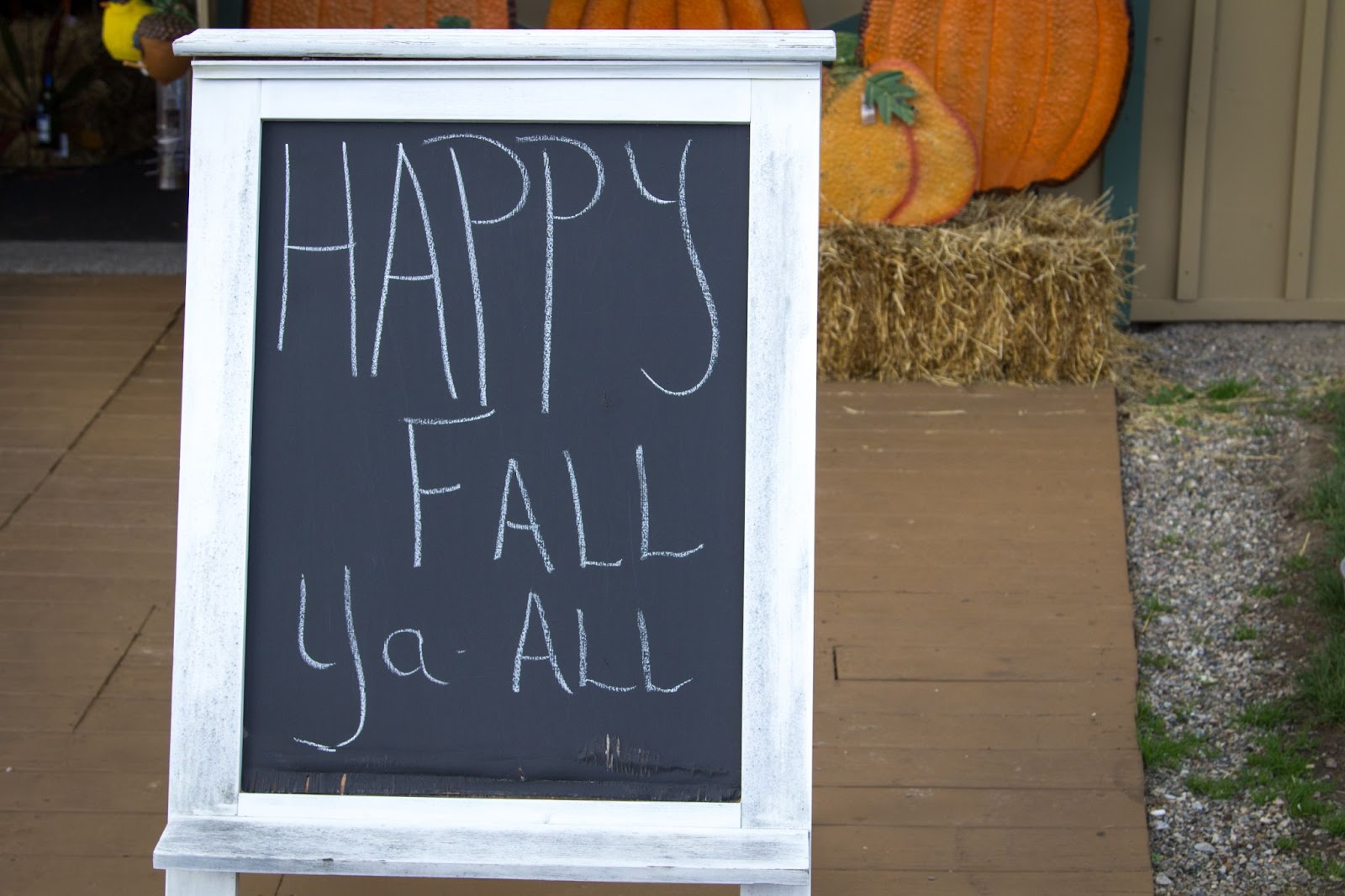 happy fall sign