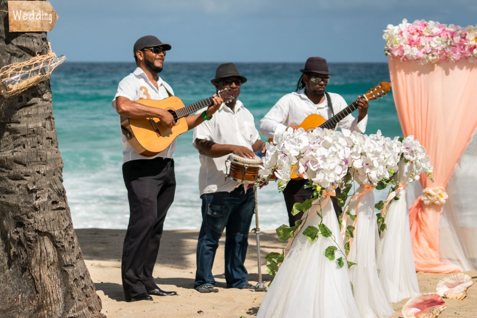 band beach caribbean 